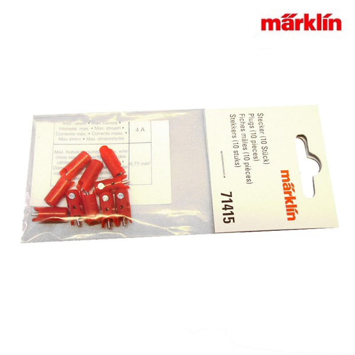 Märklin 71415 Stecker rot (10 Stück)