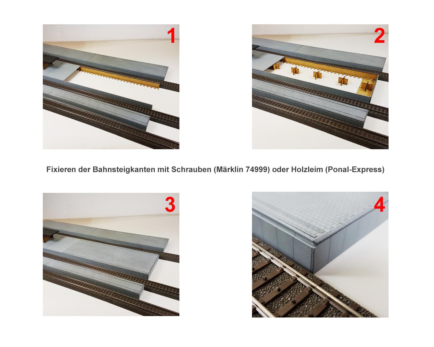H0870760.1 Bahnsteigkante 292 x 17,8 mm (2 Stück)