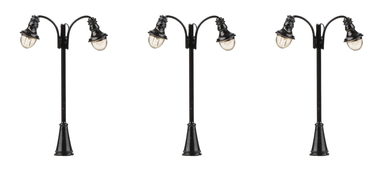 FALLER 272130 N LED-Bogenleuchten, 3er-Set, ww