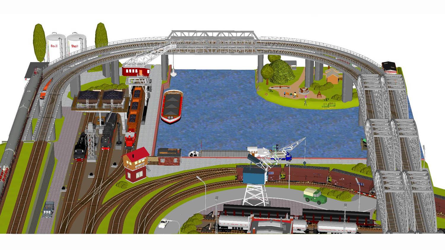 GP4-0220 C-Gleisplan Bonn (160x400x290)