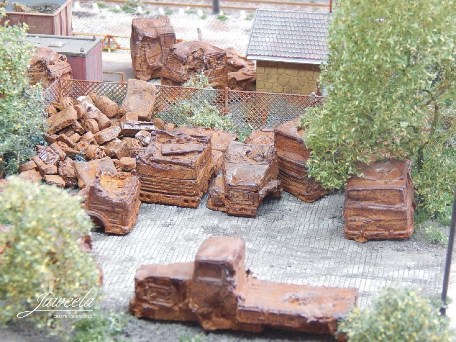 Juweela 28202 Schrott-LKW (BRD) rostig Echtrost, 3x