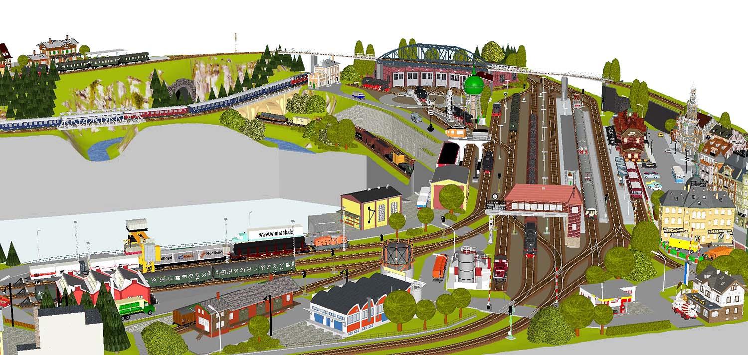 GP4-0130 C-Gleisplan Moritzburg (300x370x300cm)