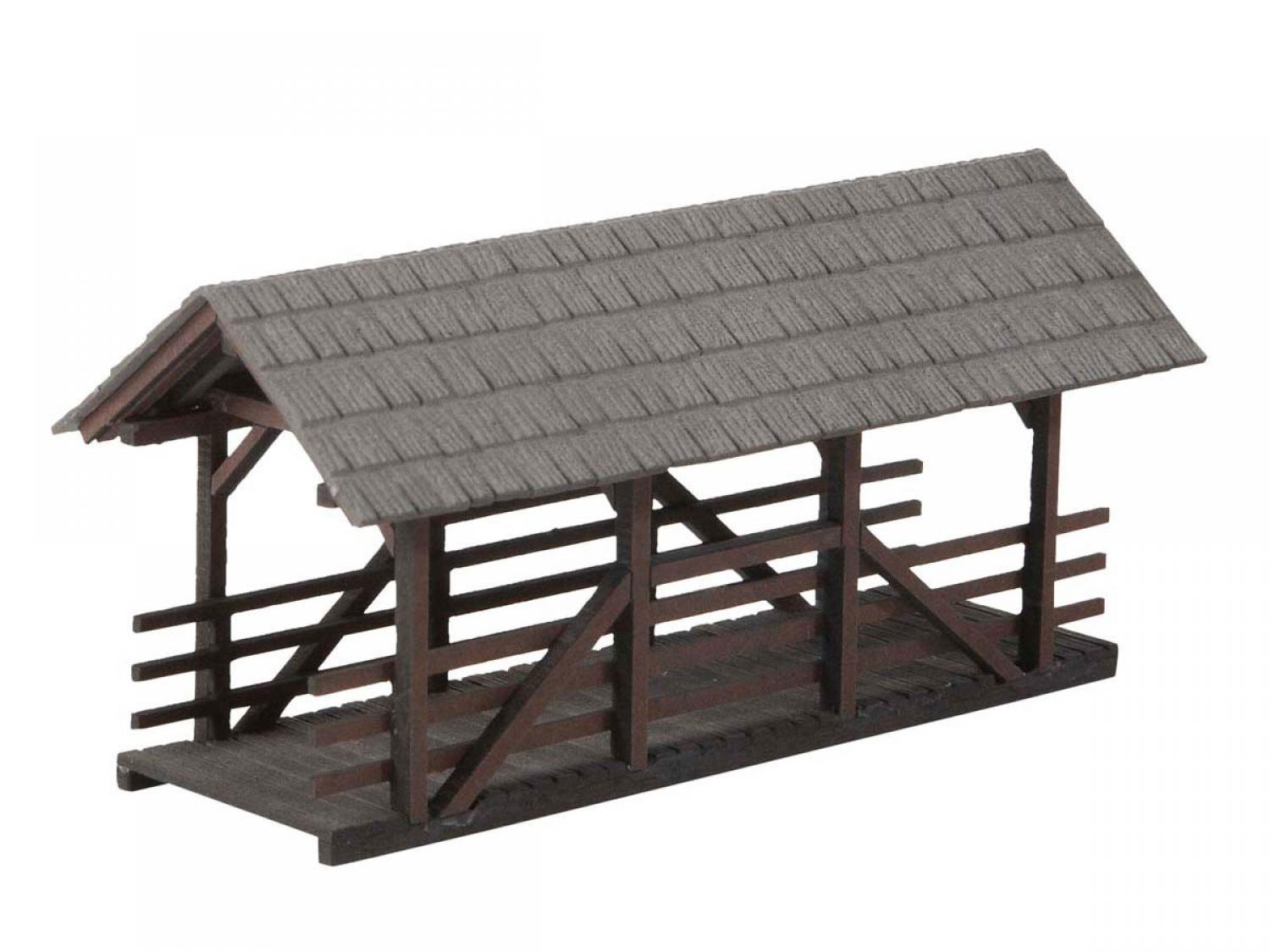 Noch 14372 H0 Überdachte Fußgänger-Brücke