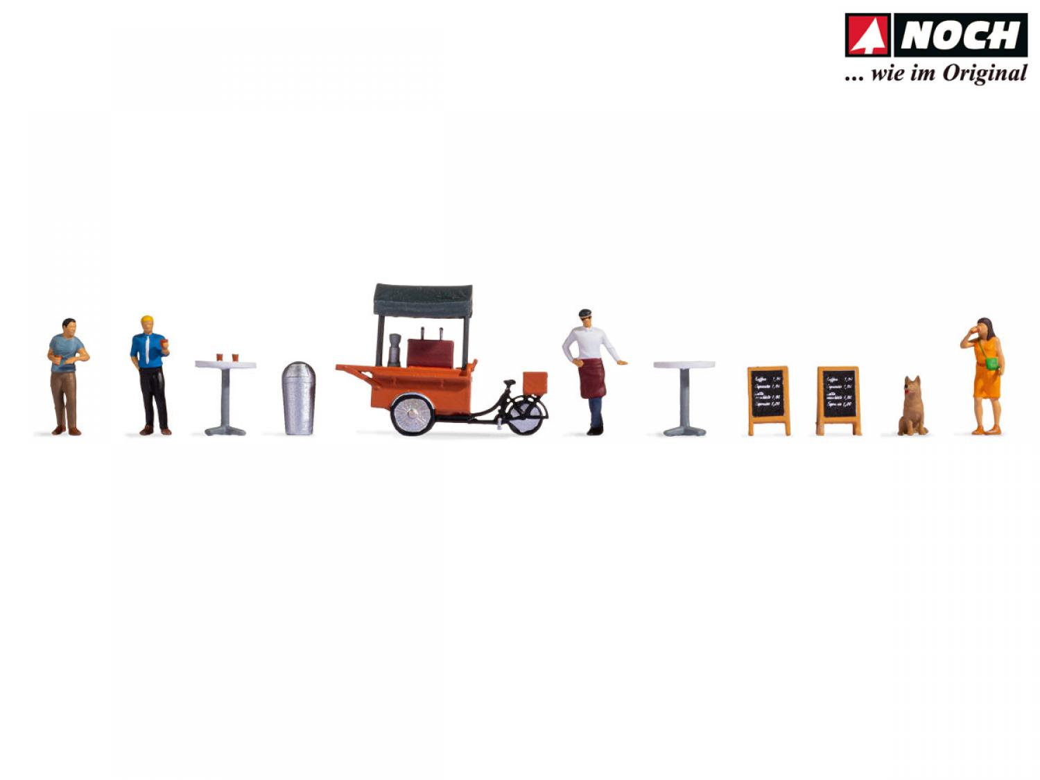 Noch 16230 H0 Figuren-Themenwelt „Kaffeestand"