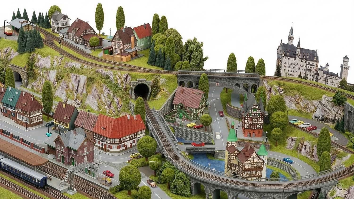 GP3-0200 C-Gleisplan Neuschwanstein 300 x 150cm