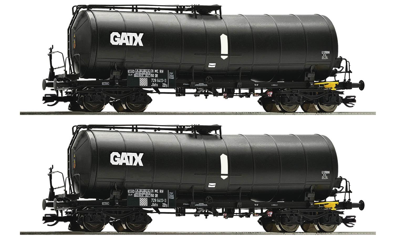 Roco 6680002 2er Set Knickkesselwag. GATX
