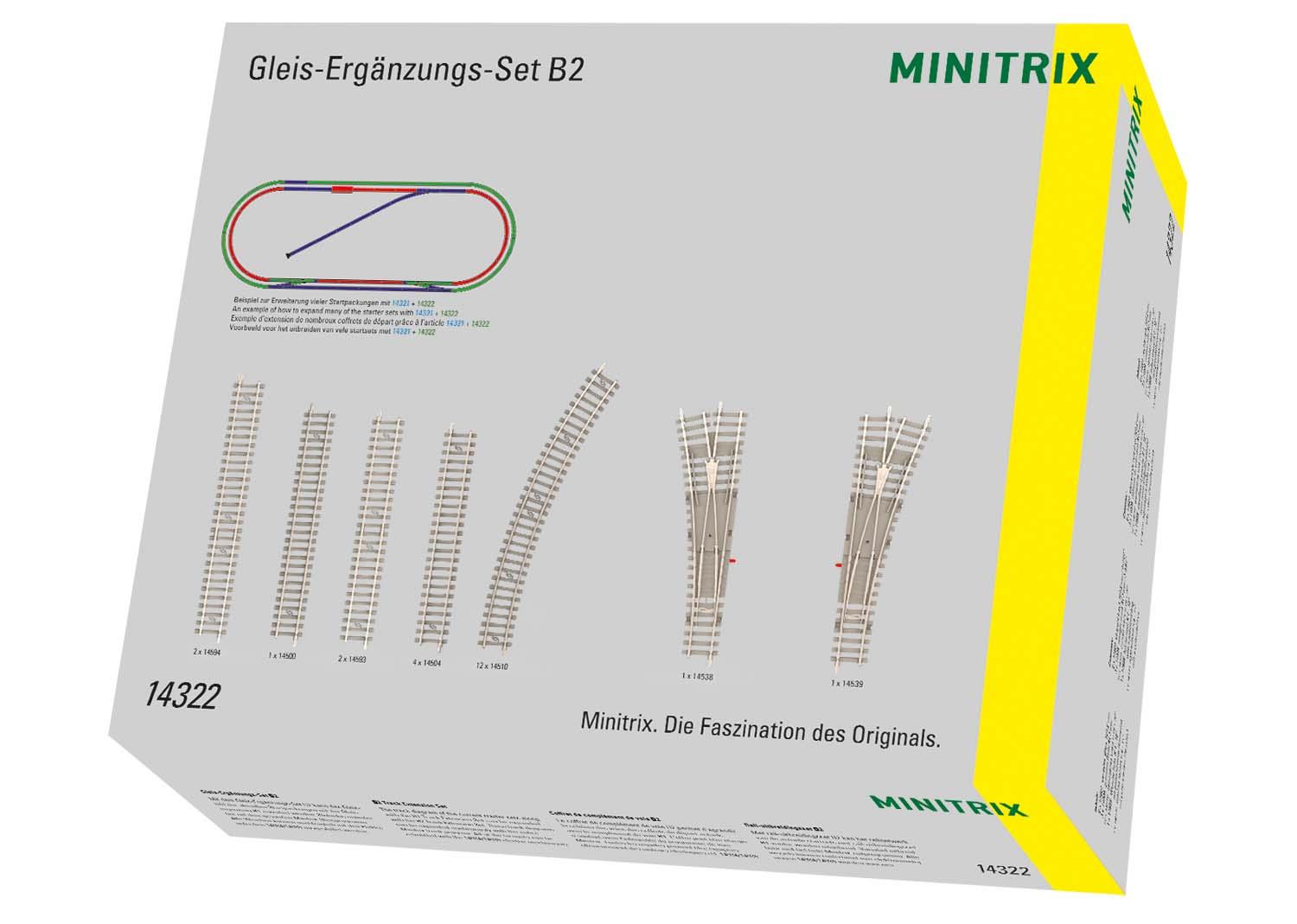 Minitrix 14322 Gleis-Ergänzungspackung B2