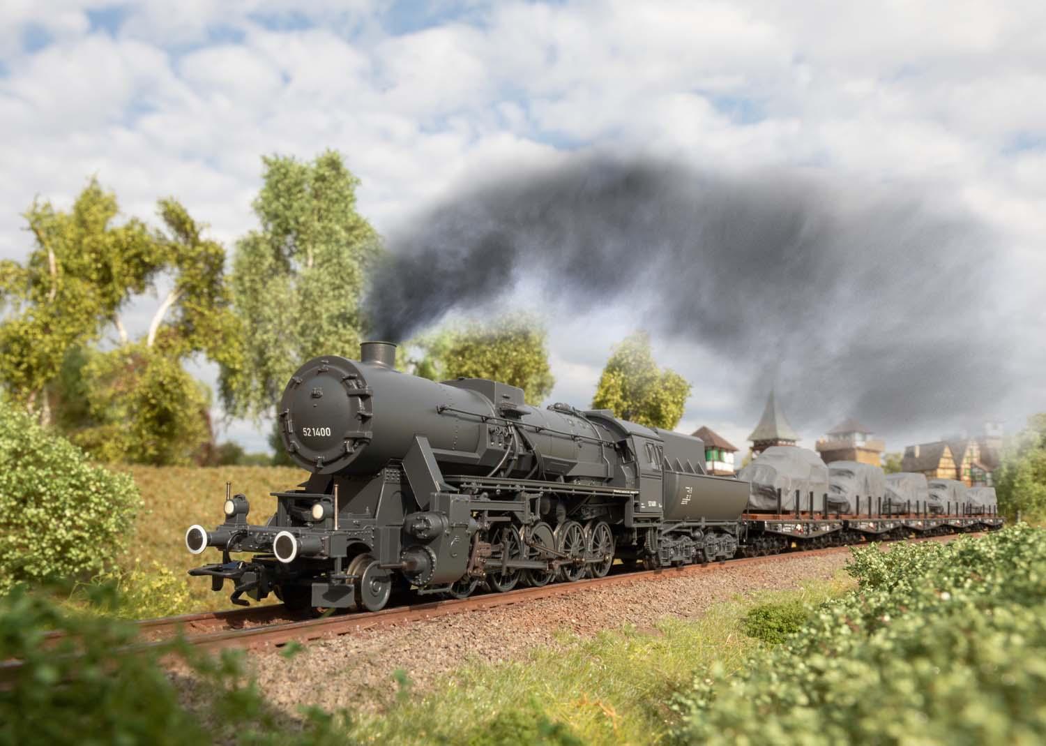 Trix 25532 Güterzug-Dampflok BR 52 DR