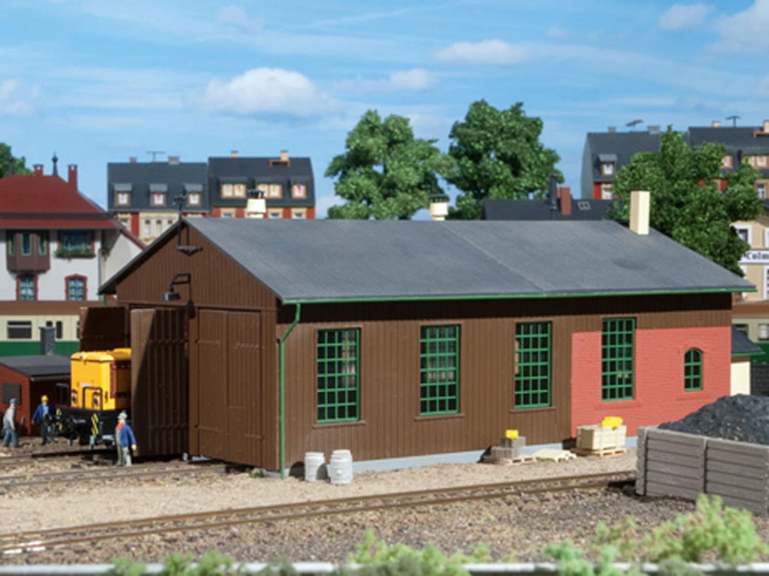 Auhagen 11332 Lokschuppen zweiständig H0