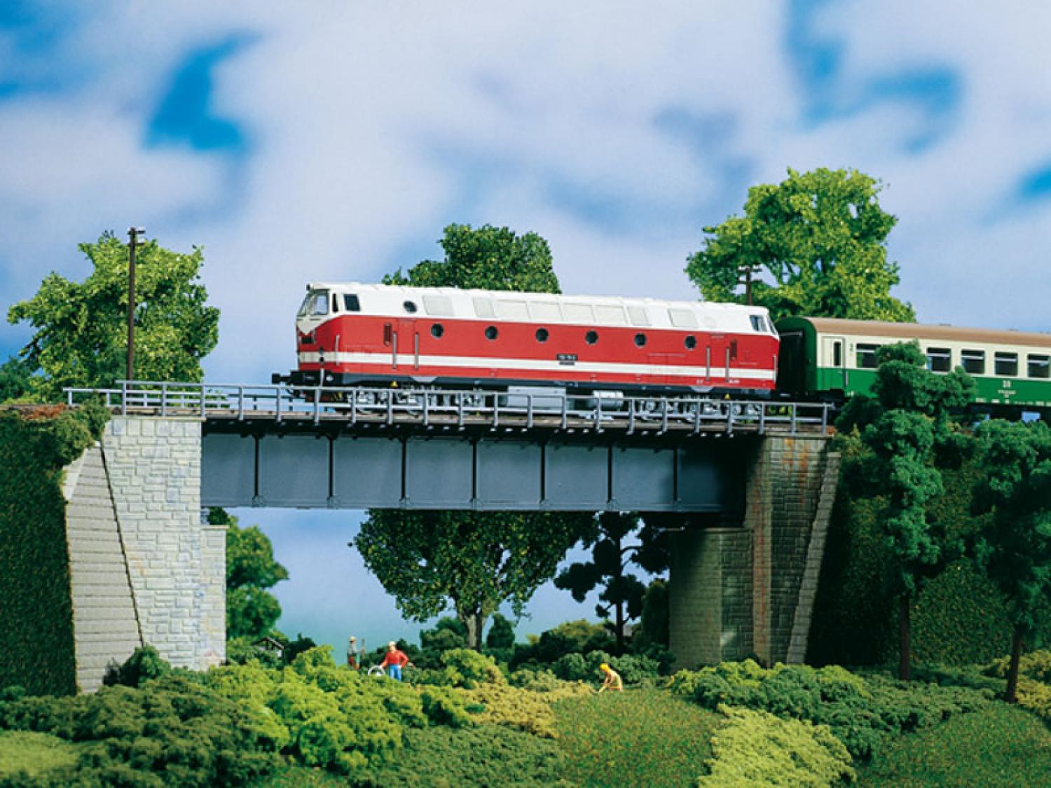 Auhagen 11341 Stahlbrücke H0
