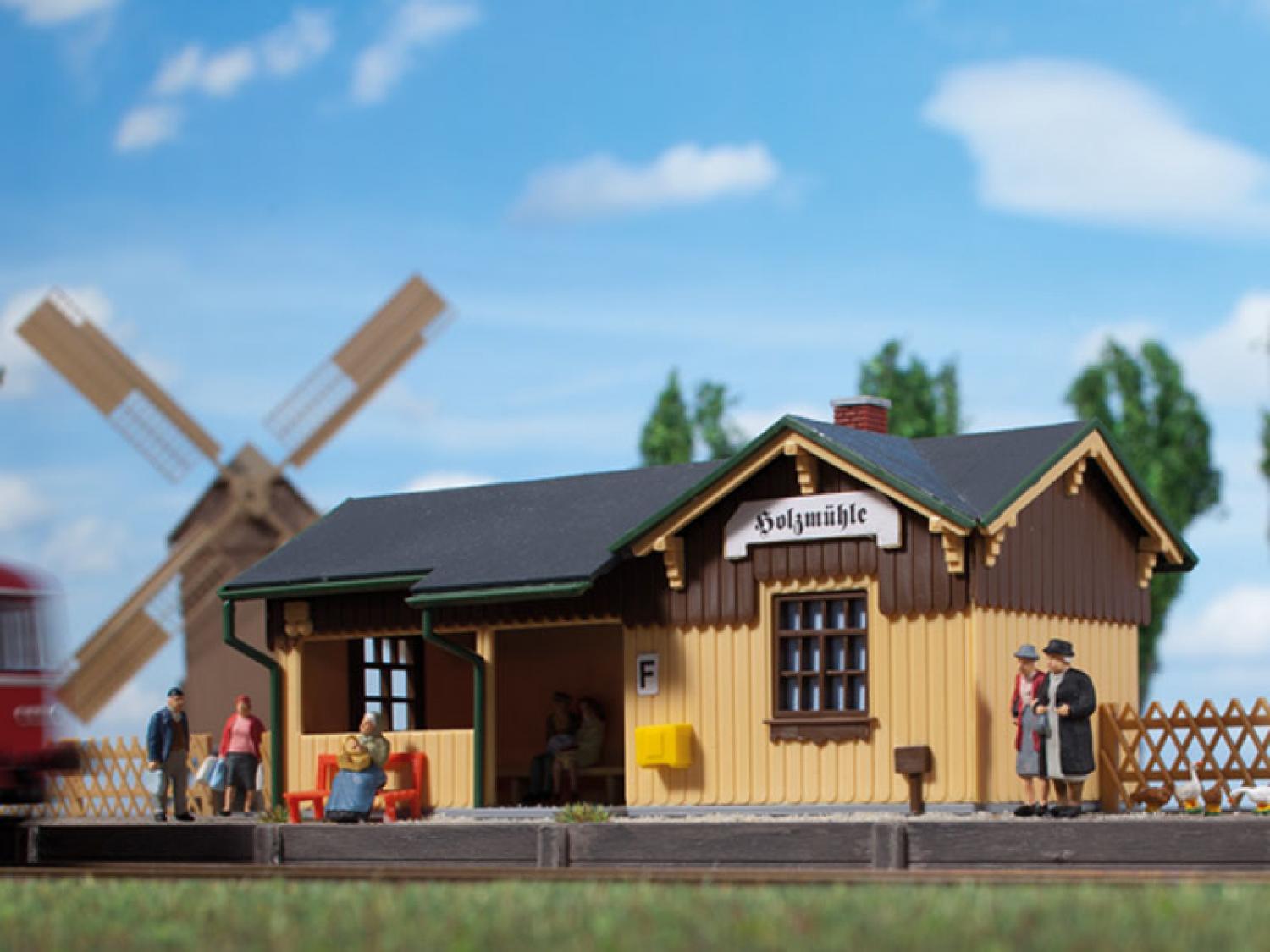 Auhagen 11357 Kleiner Haltepunkt Holzmühle H0