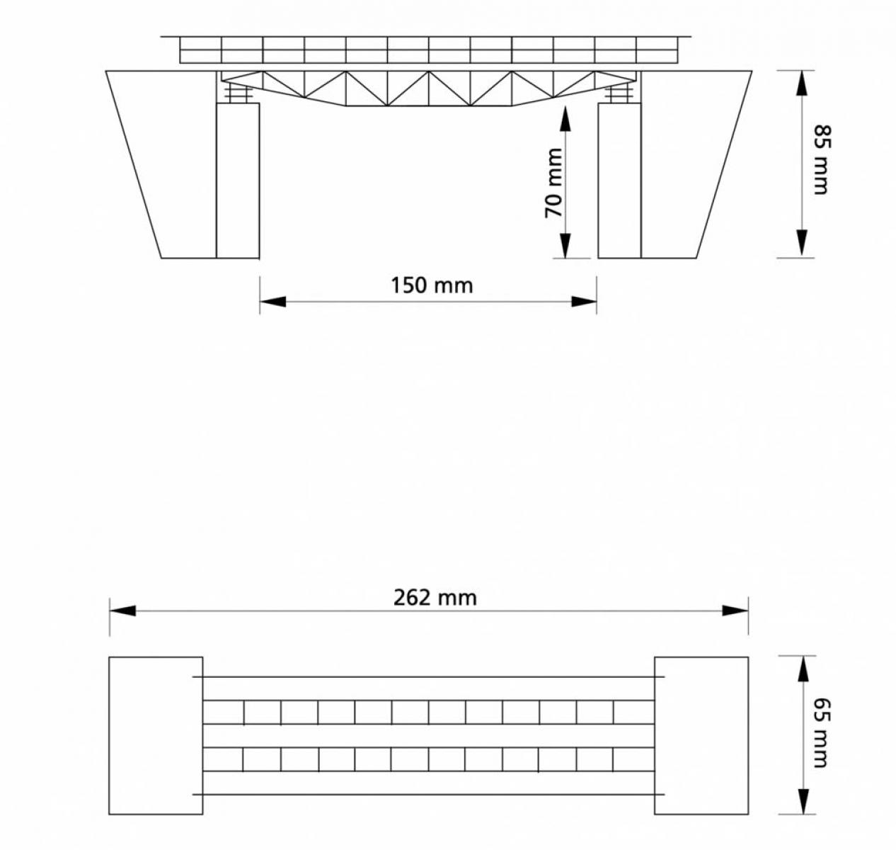 Auhagen 11365 Fachwerkbrücke H0