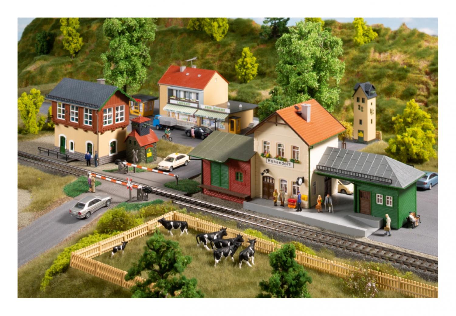 Auhagen 15105 Set Bahnhof Hohendorf H0