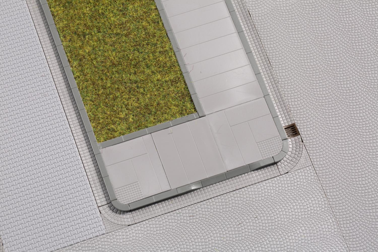 Auhagen 42657 Gehwegplatten mit Zubehör H0/TT