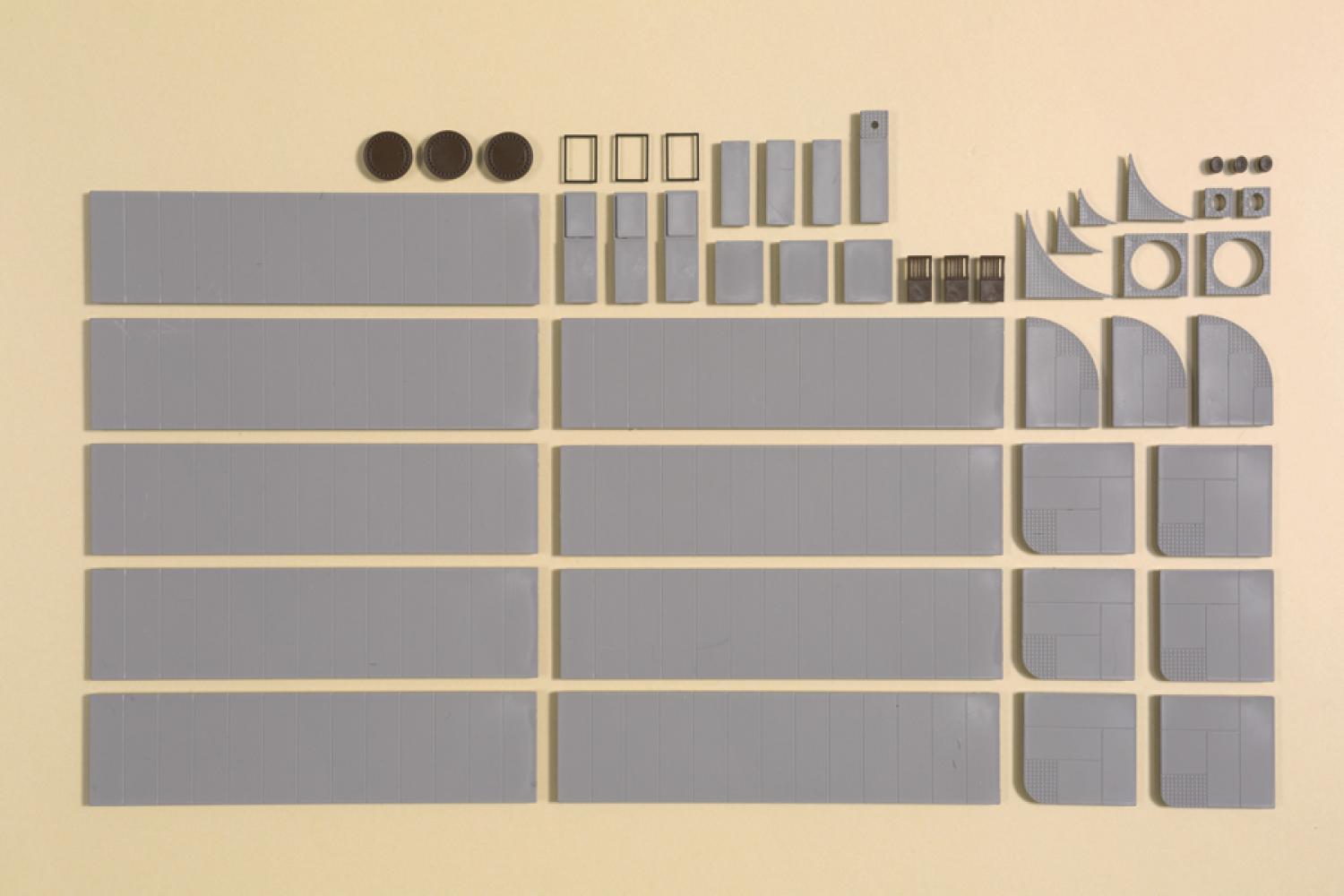 Auhagen 42657 Gehwegplatten mit Zubehör H0/TT