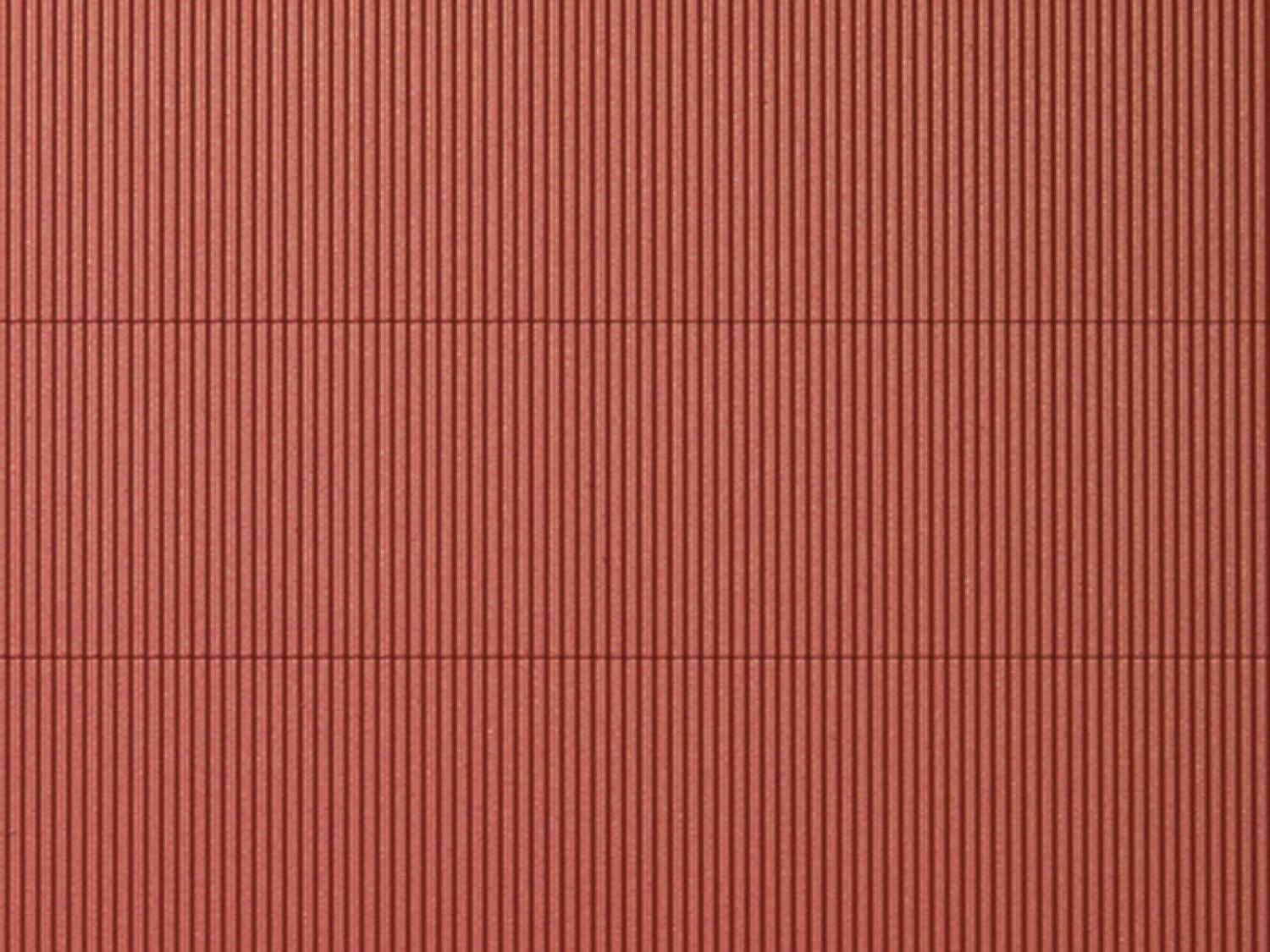 Auhagen 52430 H0/TT/N Dekorplatte Wellblech rotbraun