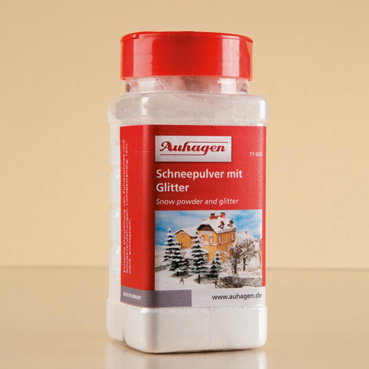 Auhagen 77032 Schneepulver mit Glitter  500 ml