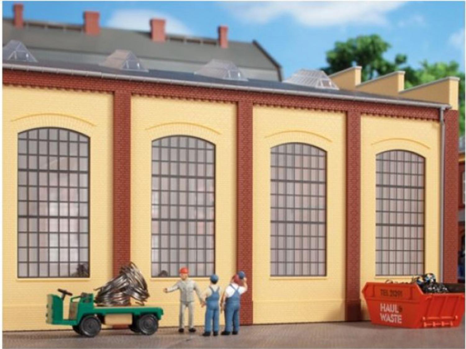 Auhagen 80609 Wände 2342N gelb, Industriefenster E