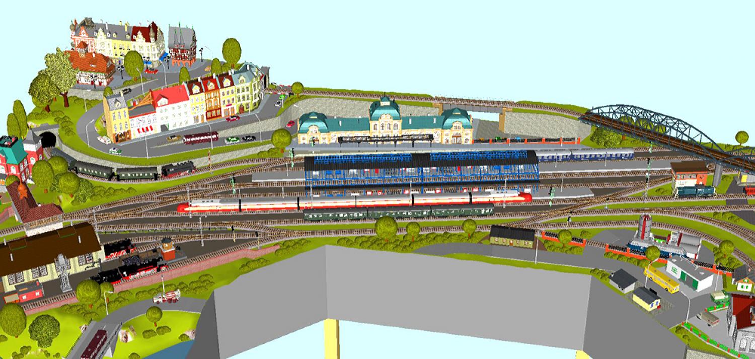 GP4-0100 C-Gleisplan Bad Homberg 300x350x300