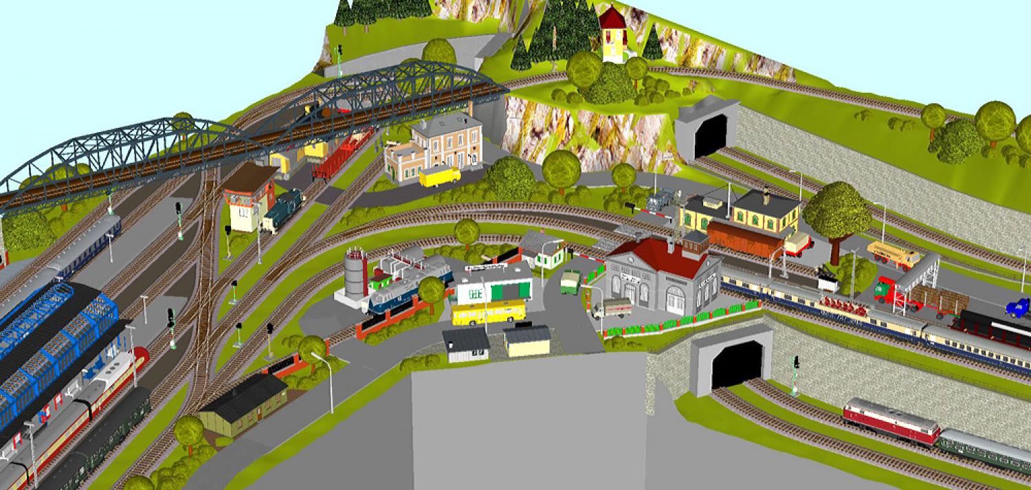 GP4-0100 C-Gleisplan Bad Homberg 300x350x300