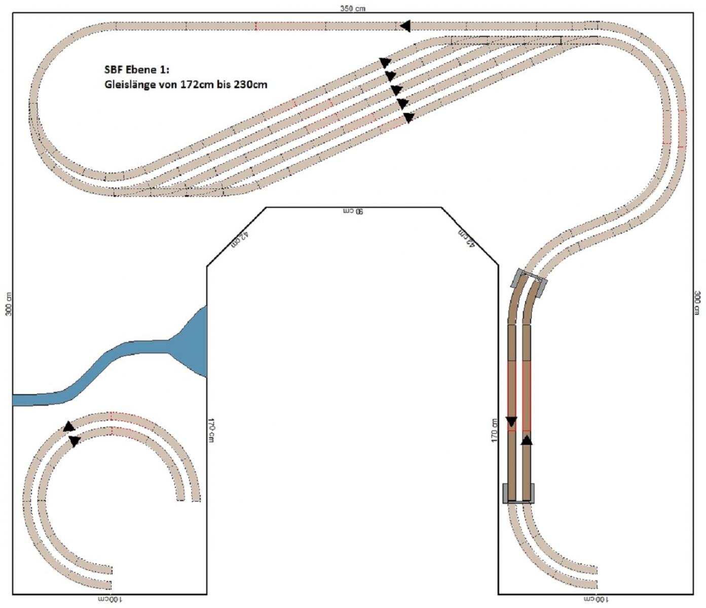 GP4-0100 C-Gleisplan Bad Homberg 300x350x300