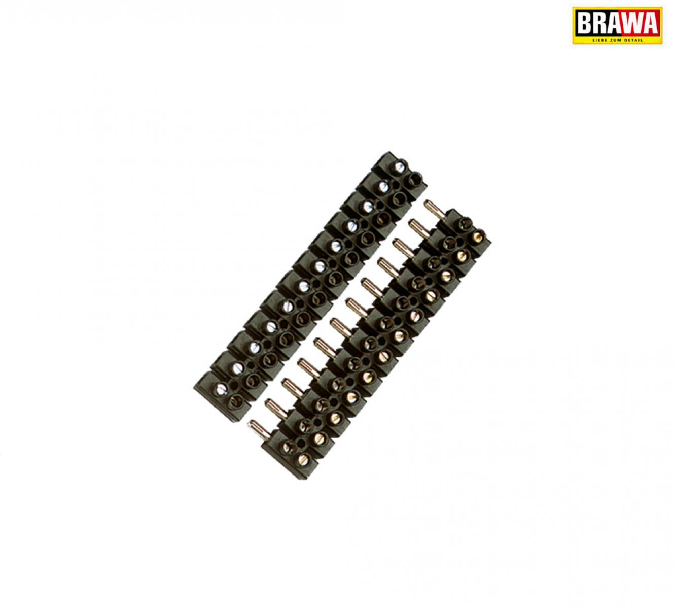 BRAWA 3093 Steckerklemme 12-polig 2-teilig