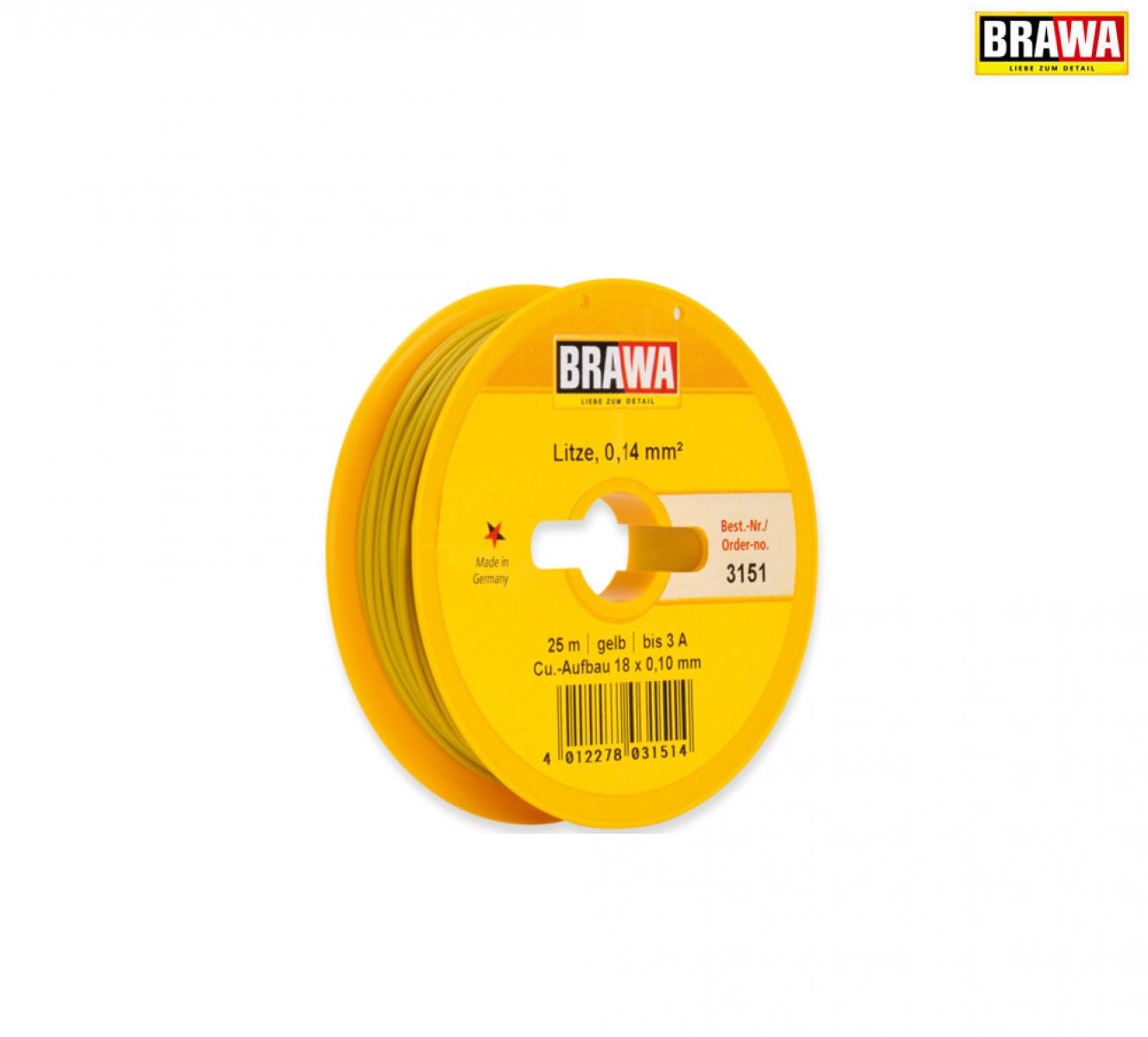 Brawa 3151 Schaltlitze 0,14mm² 25m ge