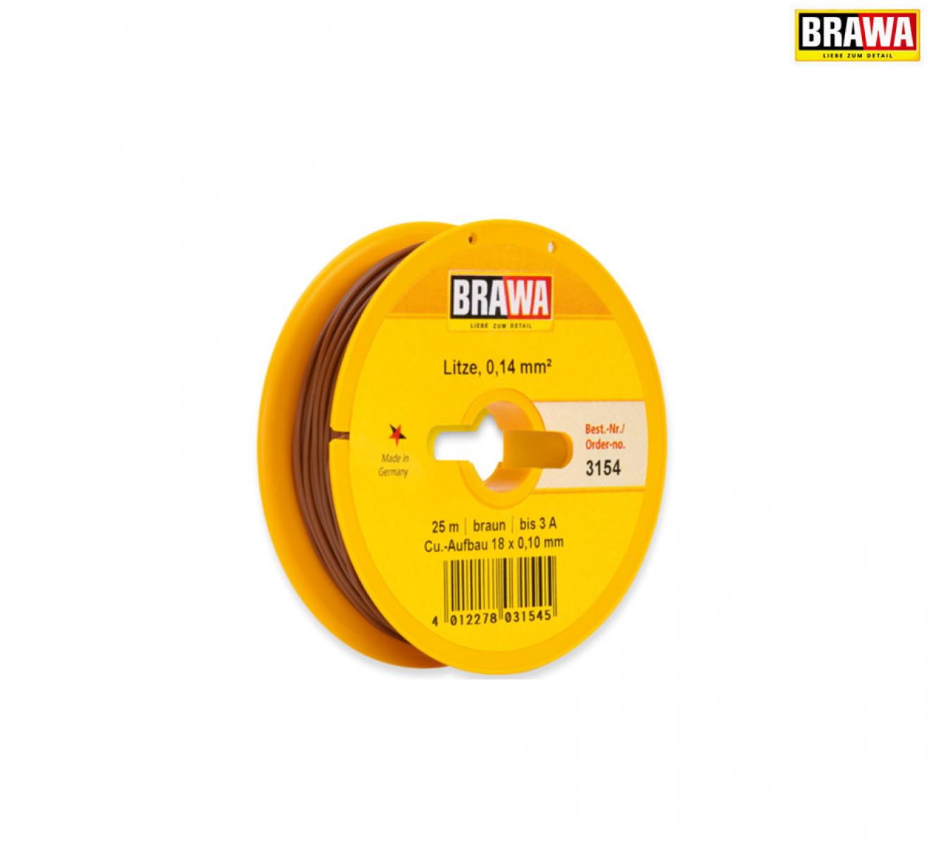 BRAWA 3154 Schaltlitze 0,14mm² 25m br