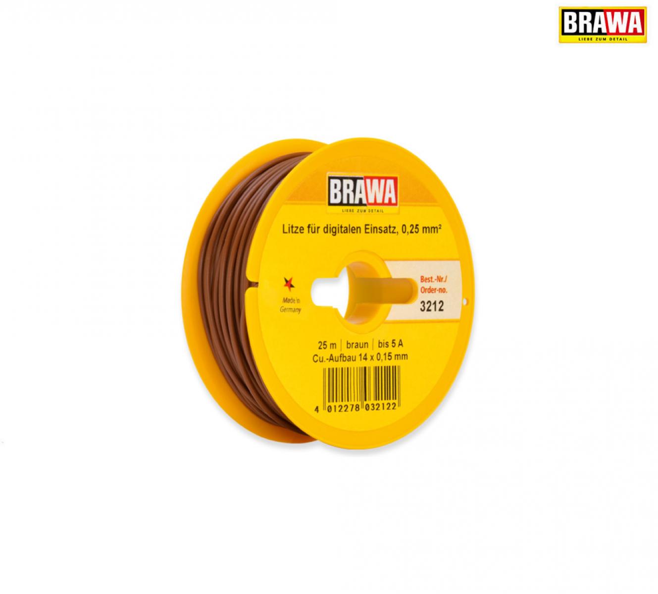 BRAWA 3212 Einzelader 0,25mm² 25m br