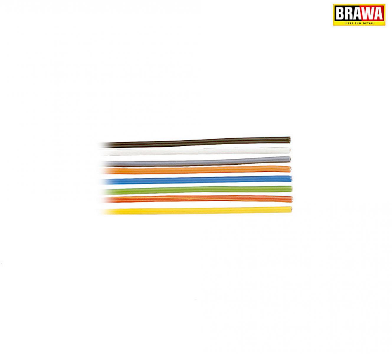 BRAWA 3224 Litze 0,50mm² 40m Spule br