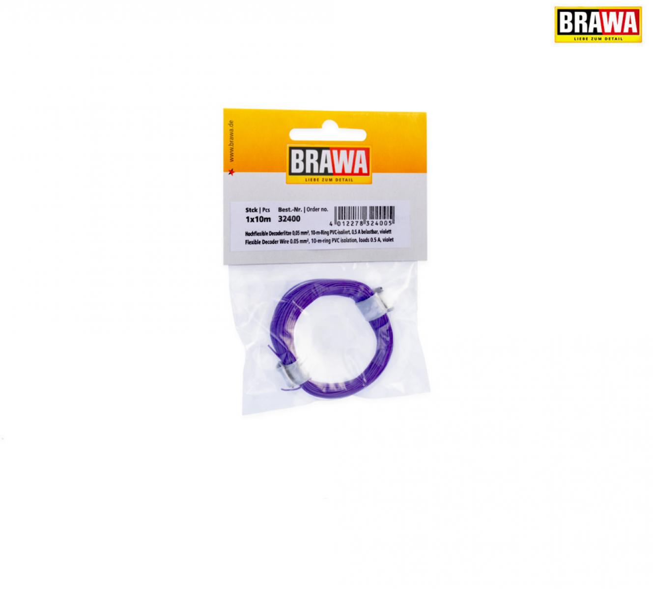 BRAWA 32400 Decoderlitze 0,05mm² 10m li