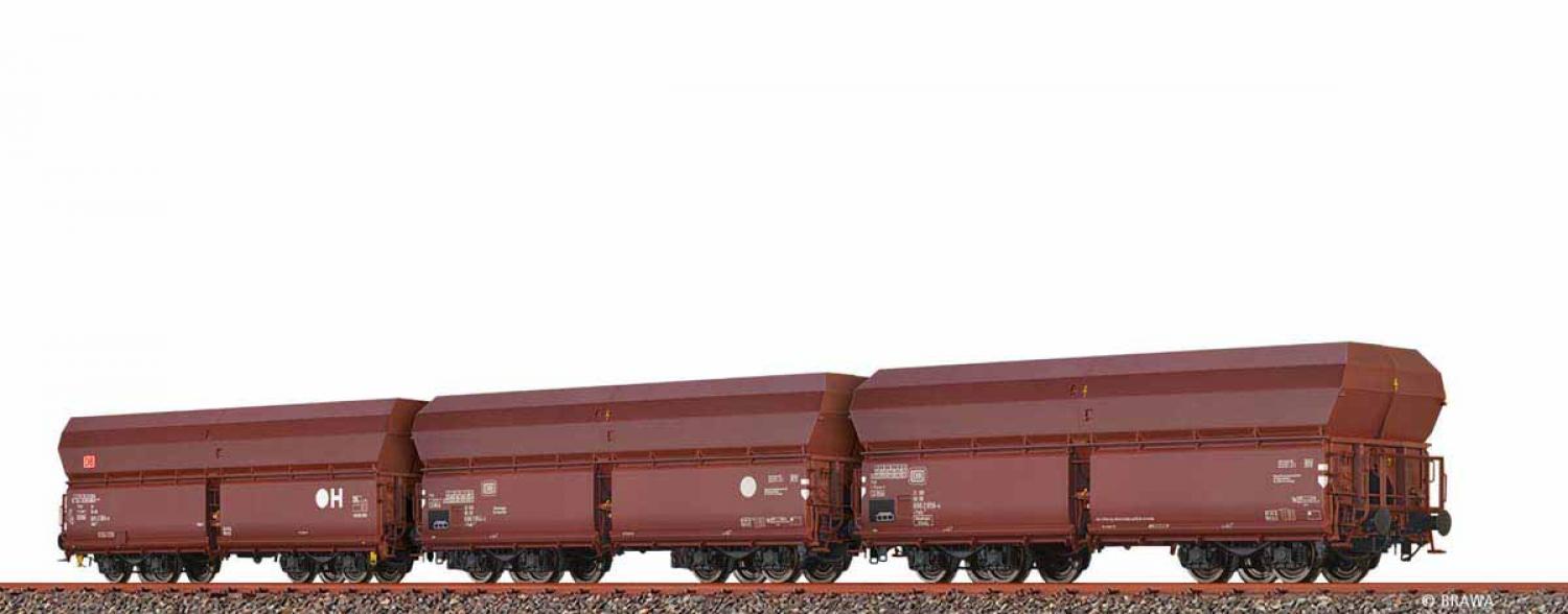 Brawa 50877 H0 Set (3er) GÜW Fals DB AG IV (AC)