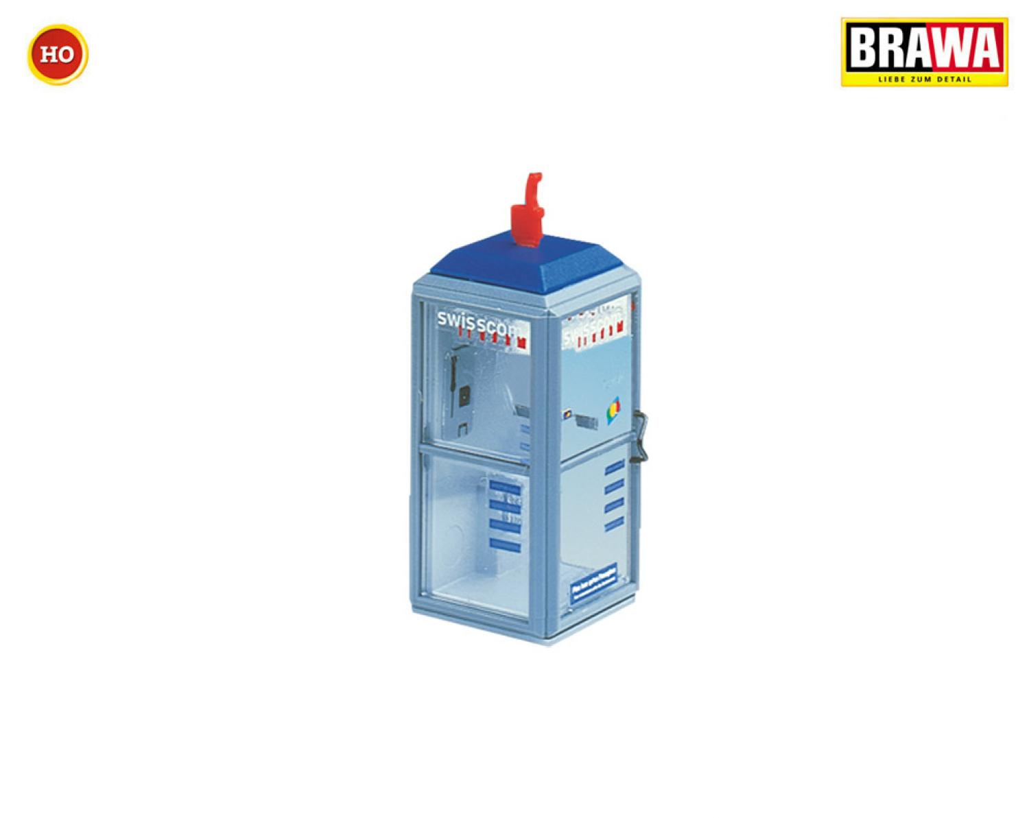 BRAWA 5449 H0 Telefonzelle Swisscom