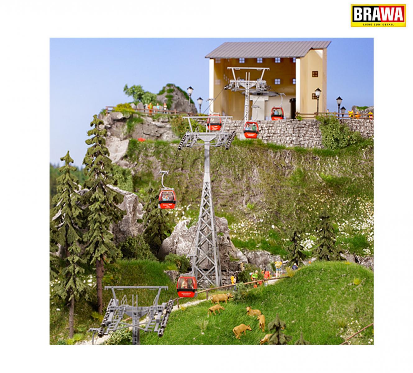 BRAWA 6342 H0 Seilbahn Hahnenkamm