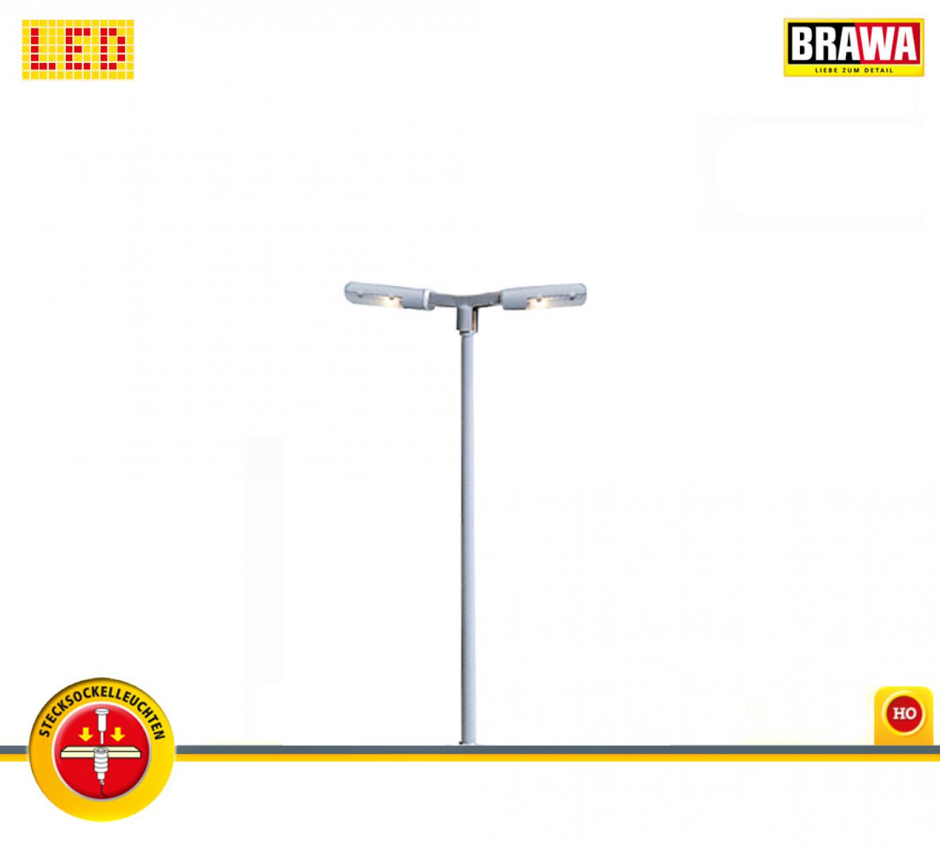 BRAWA 84059 H0 LED-Bahnsteigl. Stecks.