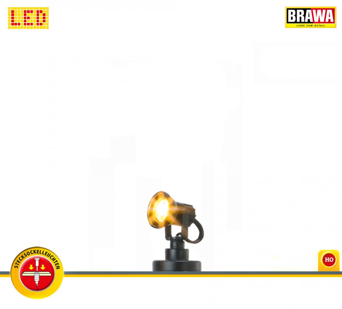 BRAWA 84114 H0 Scheinwerfer Stecks.