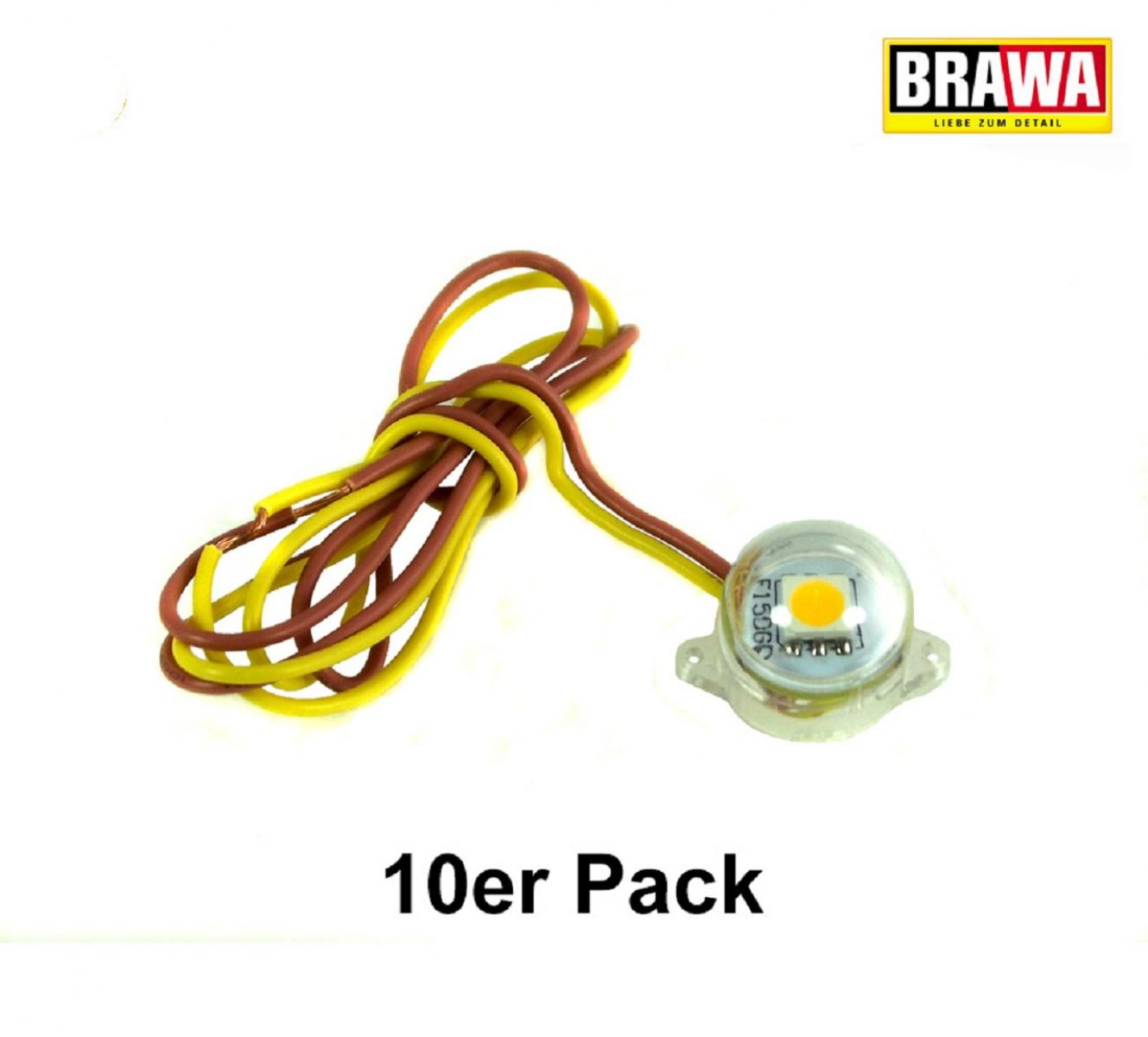 Brawa 94700 LED-Beleuchtungssockel, warmw. (10 St.)