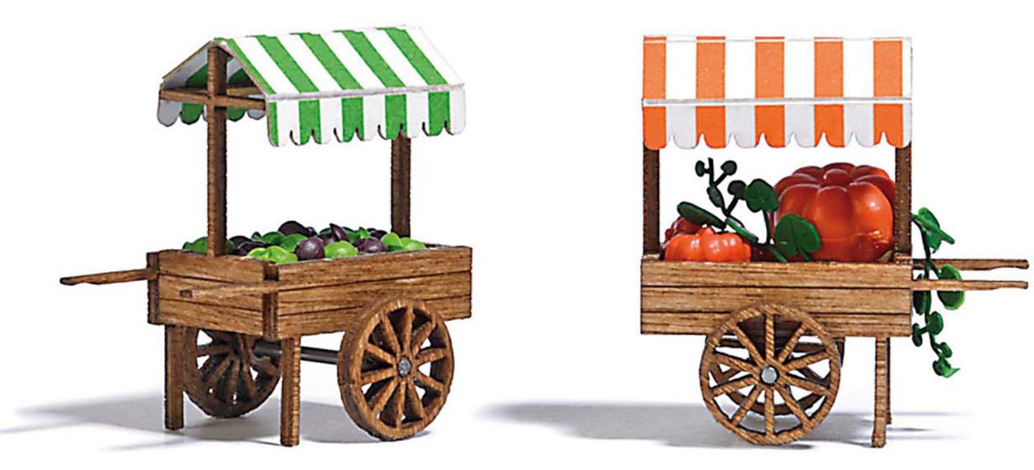 Busch 1826 H0 Märktstände Kürbis & Salat