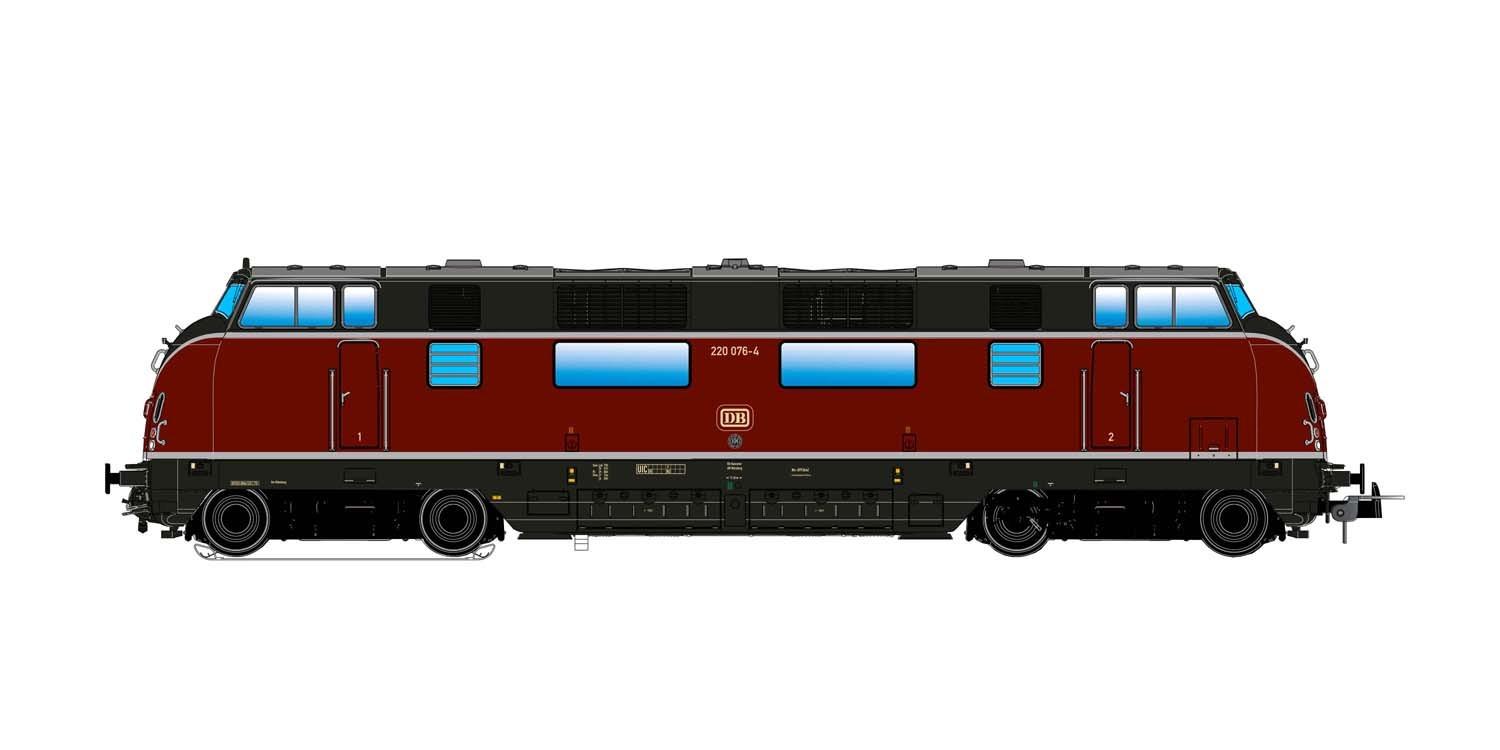 ESU 31750 Diesellok BR 220 DB, Ep IV (Sound/Rauch/AC/DC)
