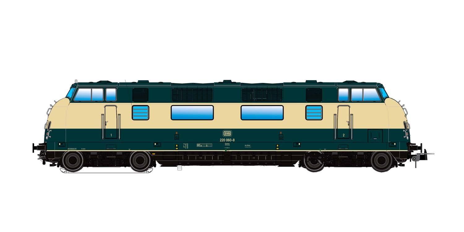 ESU 31751 Diesellok BR 220 DB, Ep IV (Sound/Rauch/AC/DC)