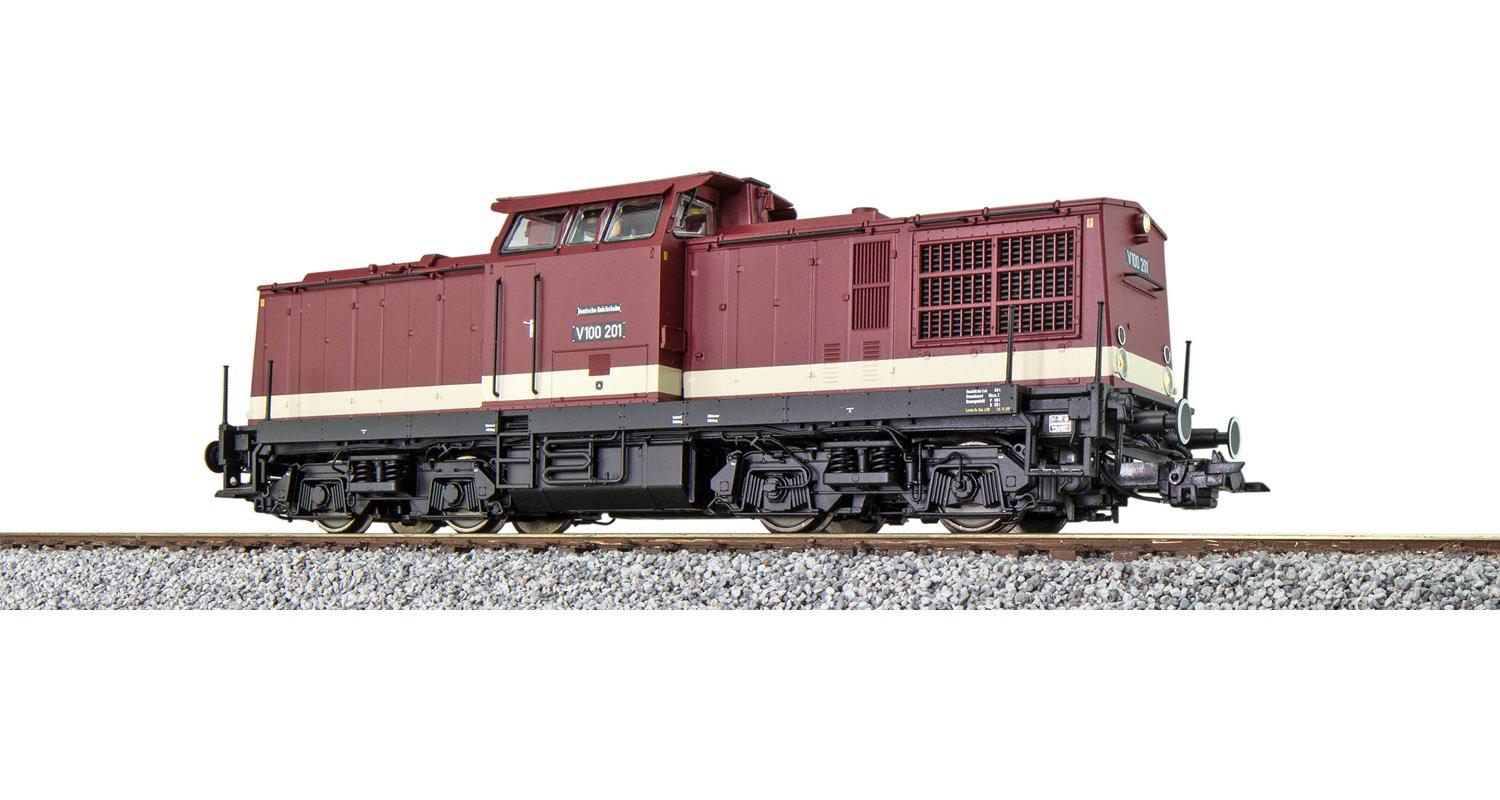 ESU 31760 Diesellok V100 DR, AC/DC, Rauch/Kuppl.