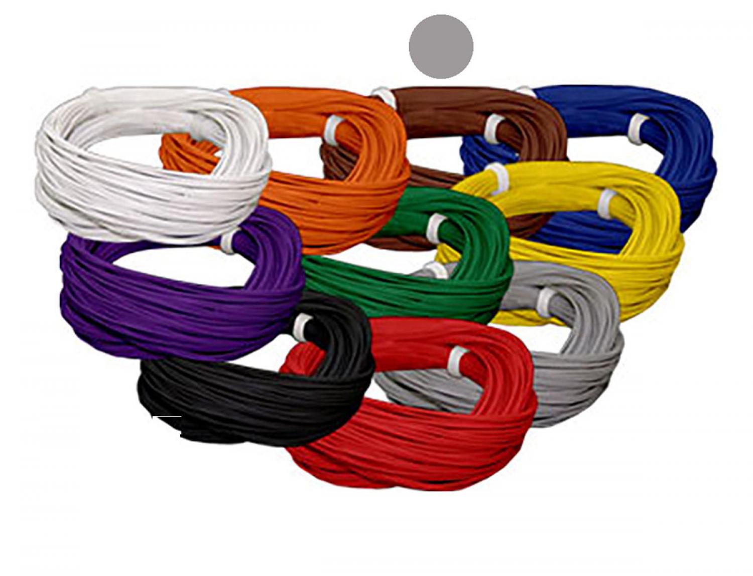 ESU 51948 Hochflexibles Kabel, 0.5mm, 10m, braun