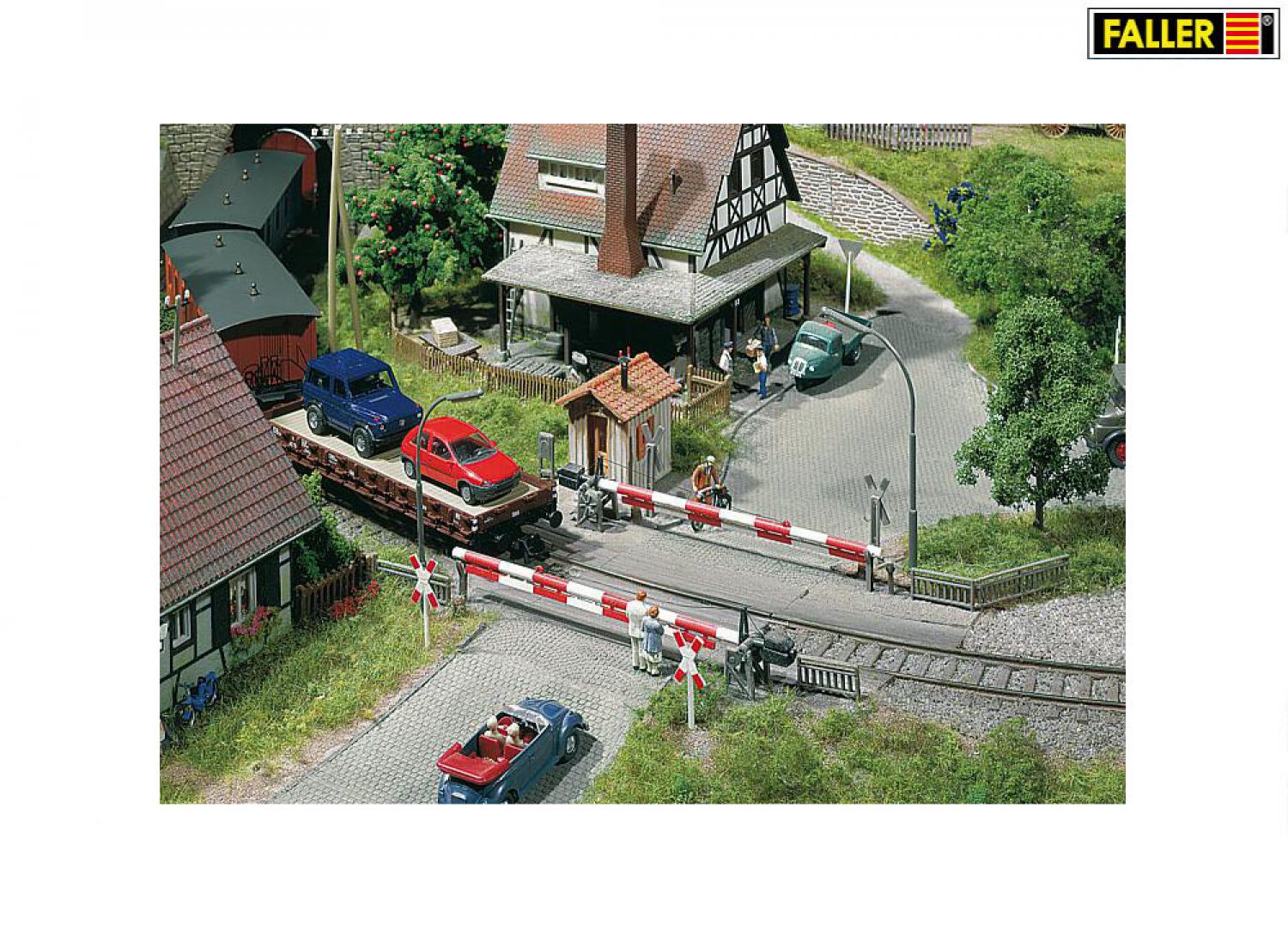 Faller 120172 Beschrankter Bahnübergang