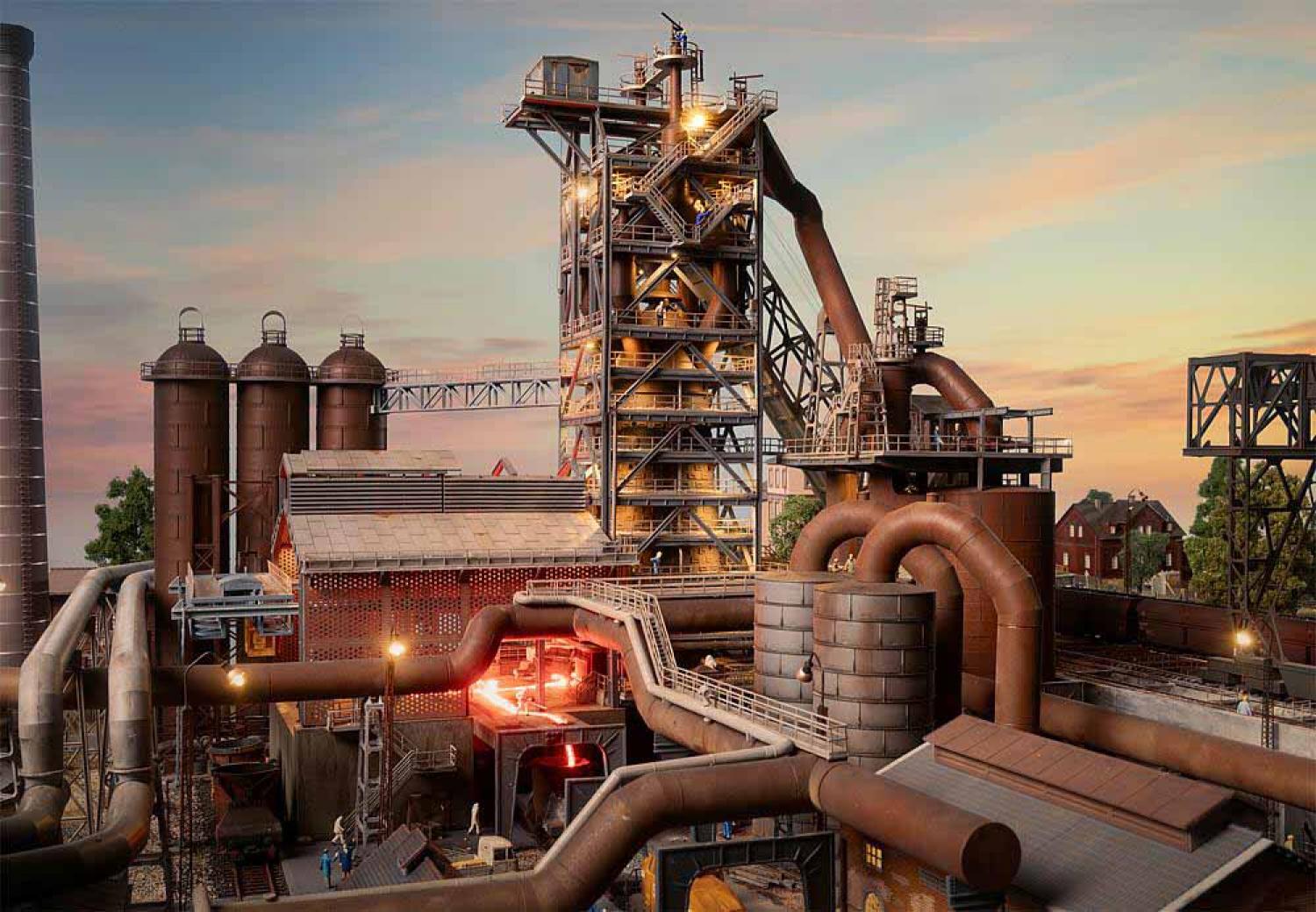 Faller 130026 Hochofen mit Gießhalle