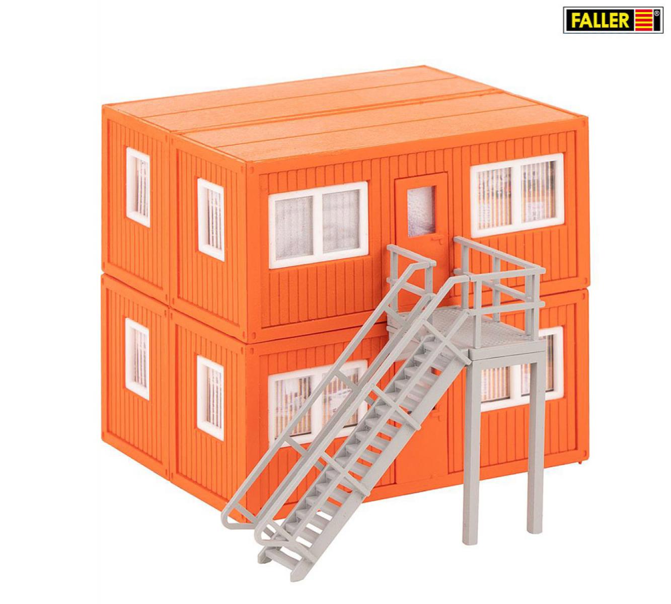 Faller 130135 4 Baucontainer, orange
