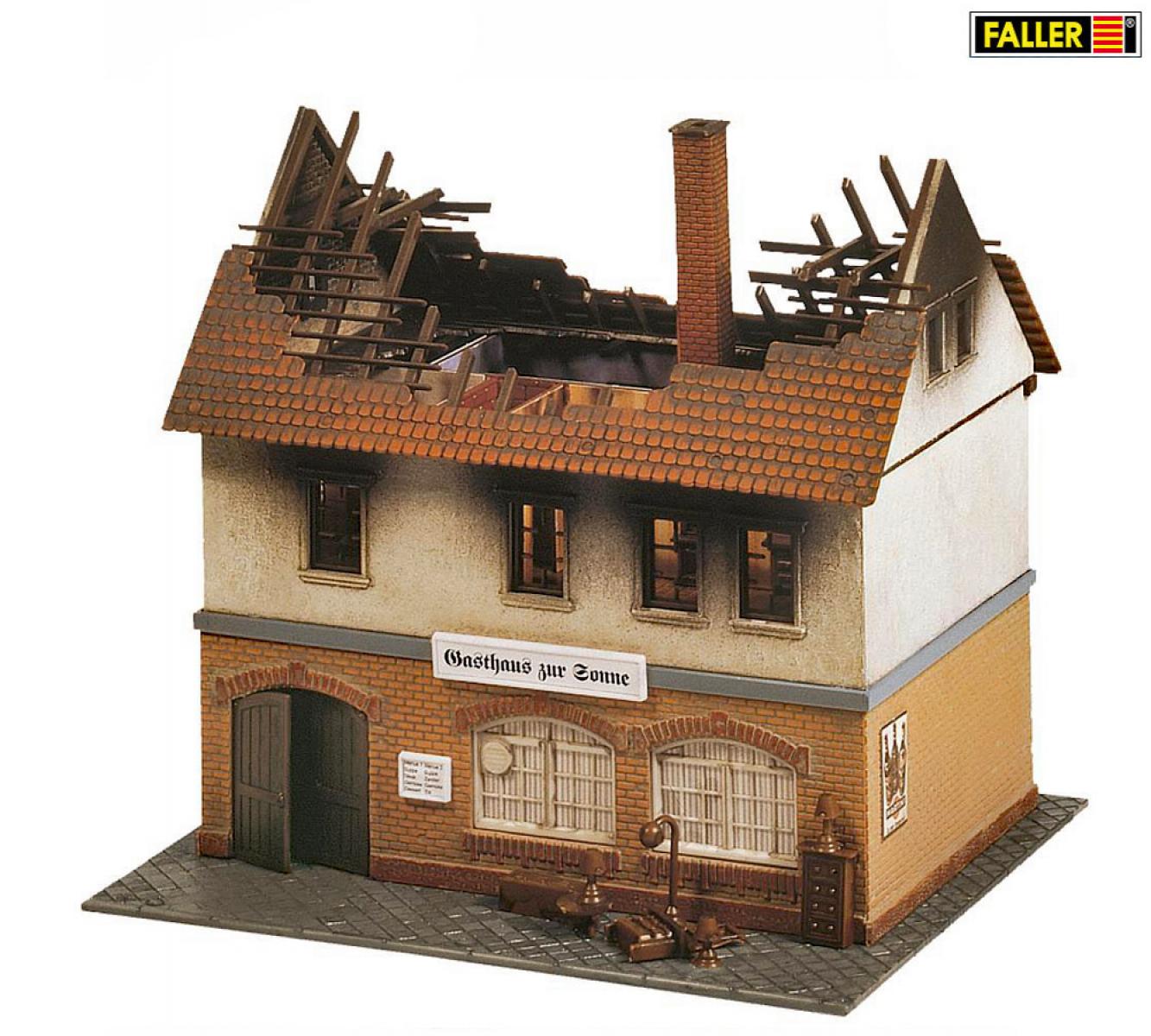 Faller 130429 Brandruine Gasthaus Zur Sonne
