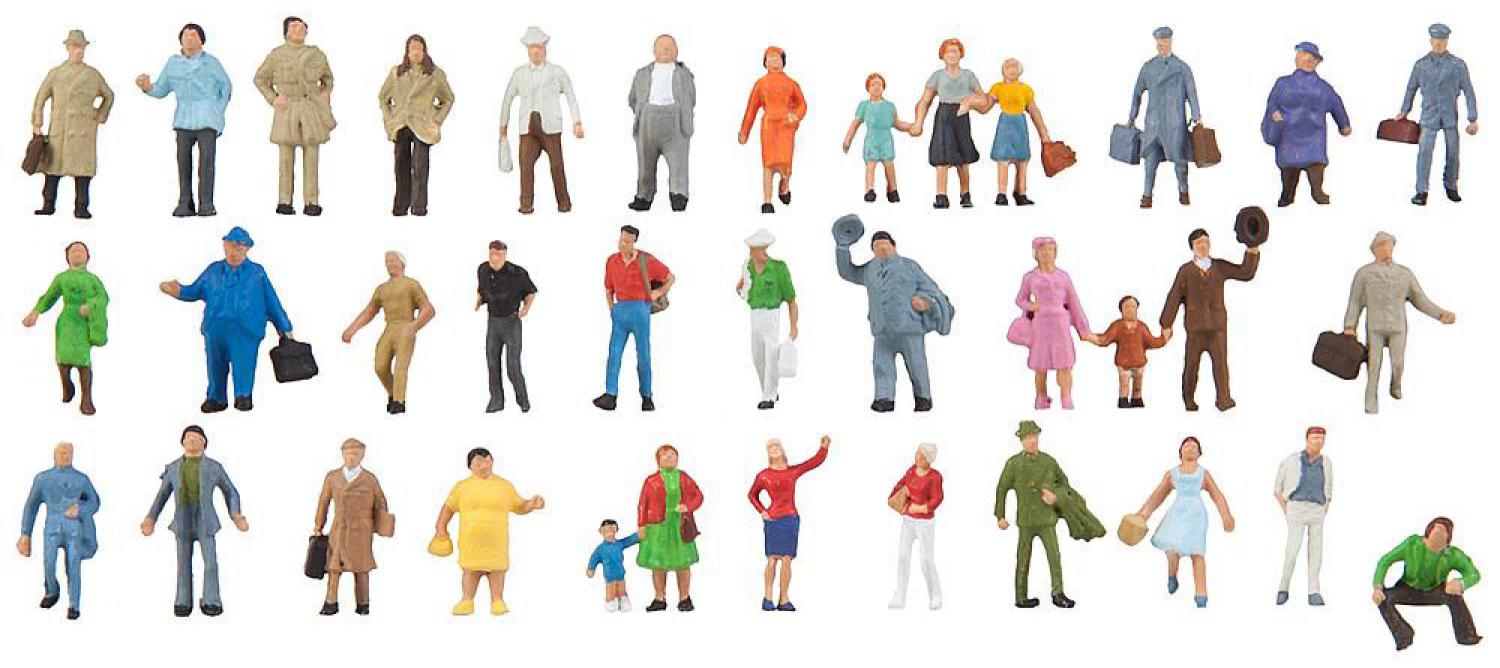 FALLER 155358 Ergänzungs-Set mit 36 Figuren (N)