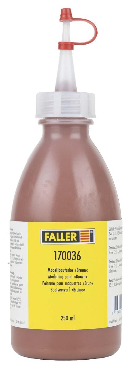 Faller 170036 Modellbaufarbe Braun, 250 ml