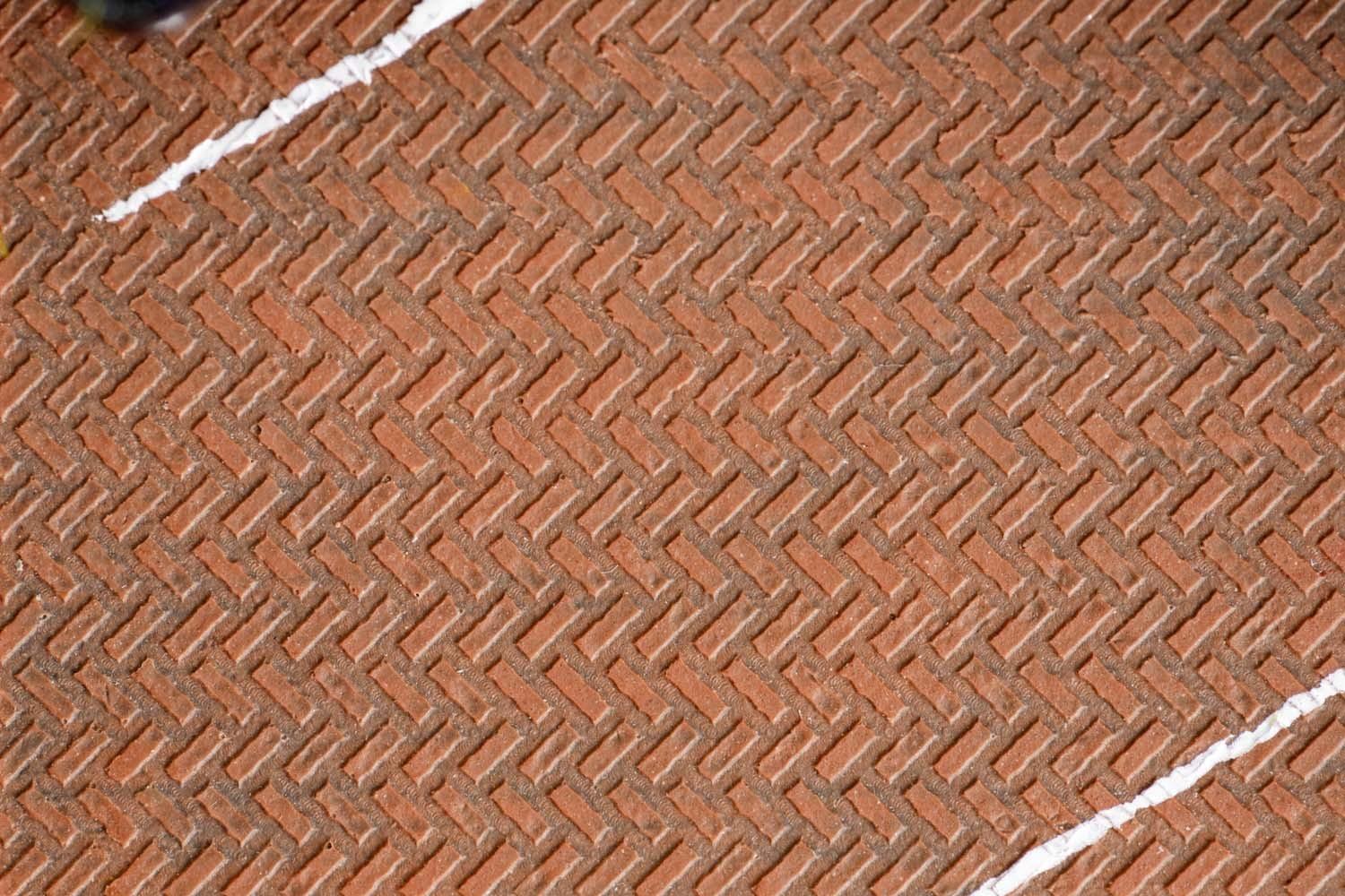 Faller 170316 H0 PREMIUM Straßenfolie Klinkerpflaster, rot