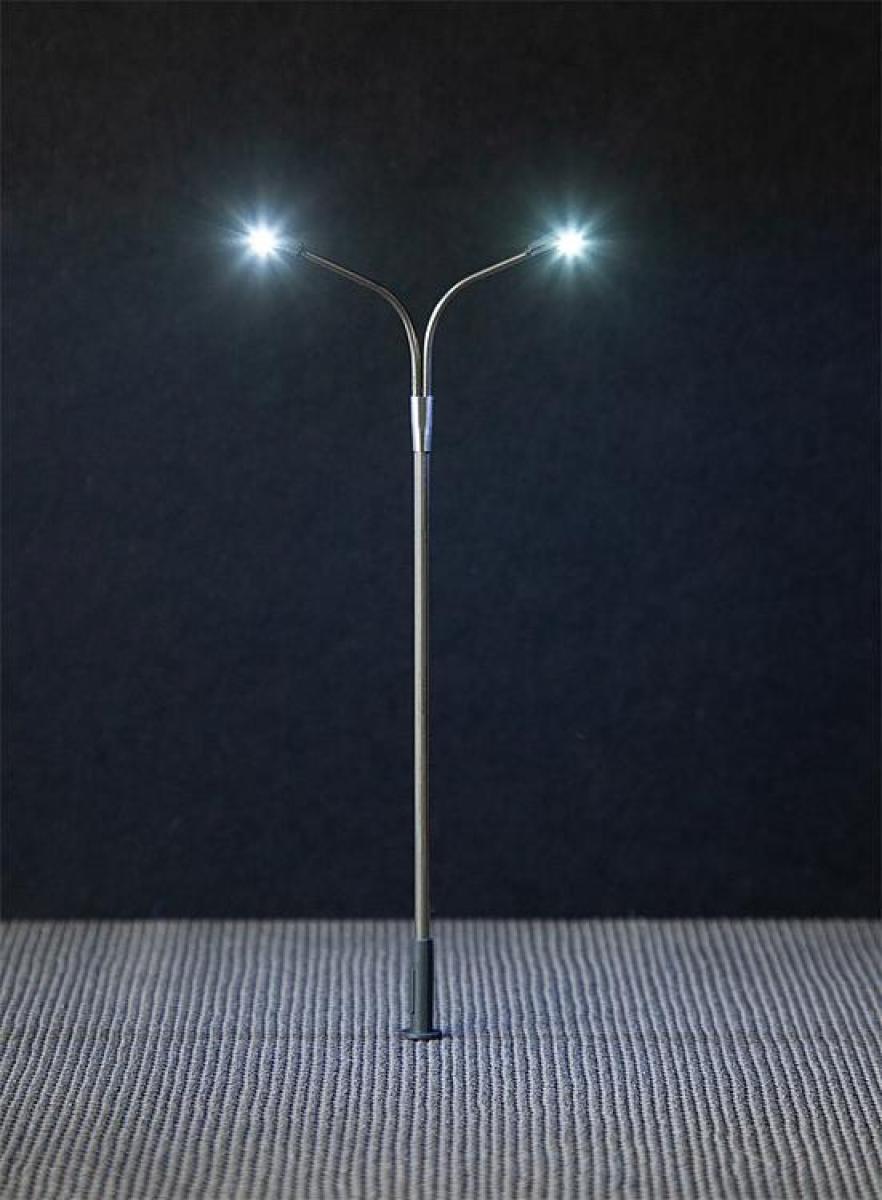 Faller 180201 LED-Peitschenleuchte, Doppelausleger